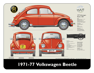 VW Beetle 1971-77 Mouse Mat